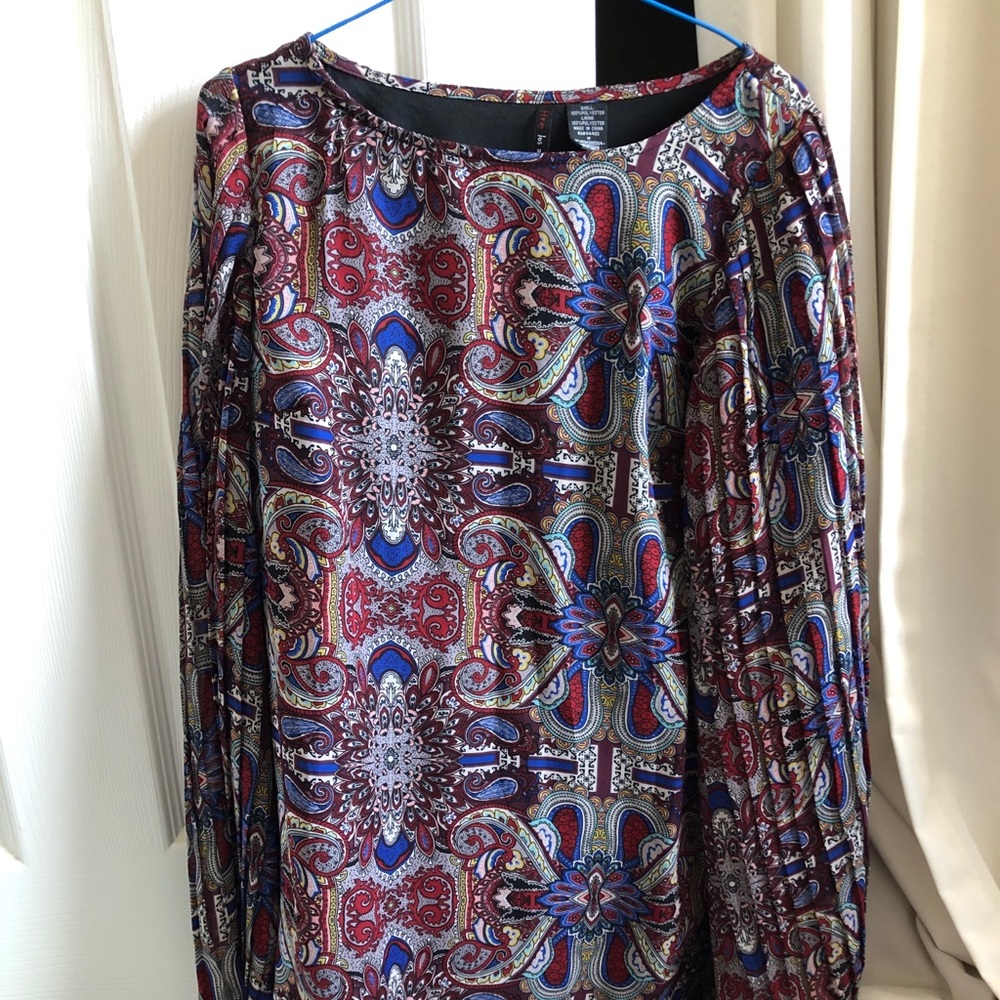 Flowy boho long sleeve dress